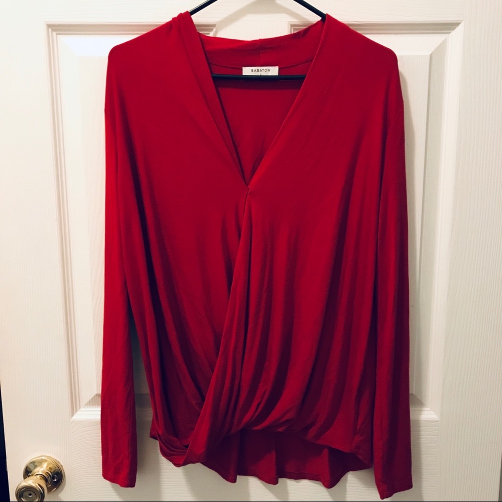 Aritzia Babaton Wrap Top